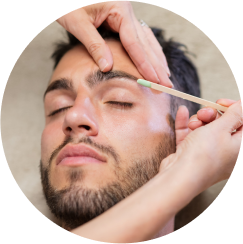 Men's grooming, brow shaping, and color theory